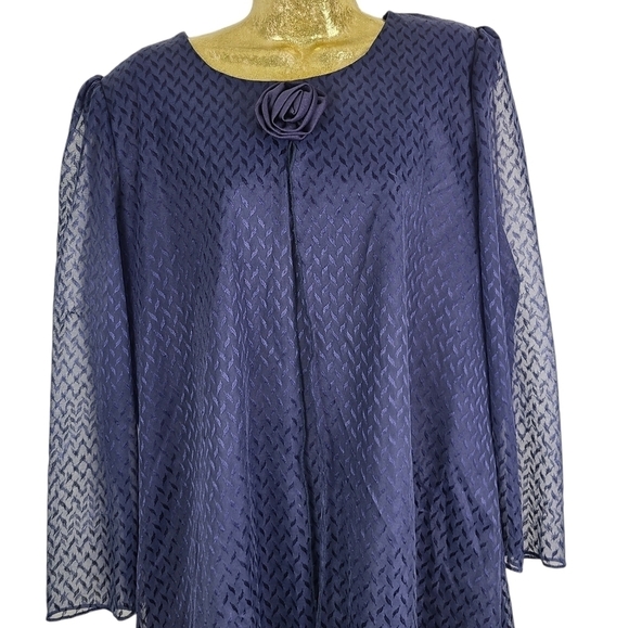 Vintage California Looks Blue Dress‎ size 14 - Picture 7 of 7